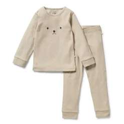 Wilson + Frenchy Wilson & Frenchy Organic Rib Long Sleeve Pyjamas Hot