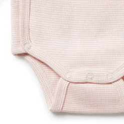 Wilson + Frenchy Wilson & Frenchy Organic Stripe Rib Kimono Bodysuit Outlet