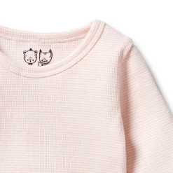 Wilson + Frenchy Wilson & Frenchy Organic Stripe Rib Long Sleeve Top New