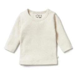 Wilson + Frenchy Wilson & Frenchy Organic Stripe Rib Long Sleeve Top New
