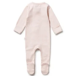 Wilson + Frenchy Wilson & Frenchy Organic Stripe Rib Zipsuit with Feet Online