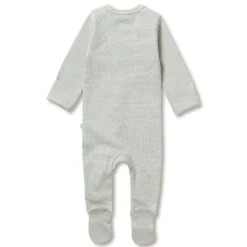Wilson + Frenchy Wilson & Frenchy Organic Stripe Rib Zipsuit with Feet Online