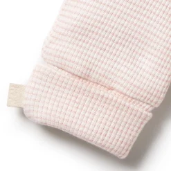 Wilson + Frenchy Wilson & Frenchy Organic Stripe Rib Mittens Cantaloupe New