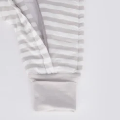Woolbabe Duvet Sleeping Suit with Sleeves - Discontinued Pebble Hot