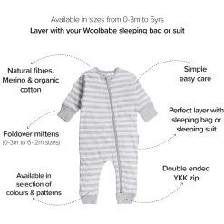 Woolbabe Merino/Organic Cotton PJ Suit Outlet