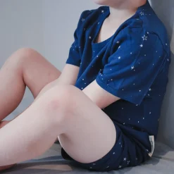 Woolbabe Summer Pyjama Shorts Tekapo Stars Clearance