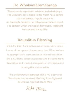 Woolbabe X BO & KO Collab Pyjama Suit Flax Ngaru Clearance