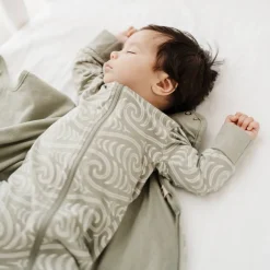 Woolbabe X BO & KO Collab Pyjama Suit Flax Ngaru Clearance