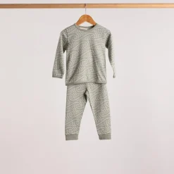 Woolbabe X BO & KO Collab Winter Pyjamas Flax Ngaru Best