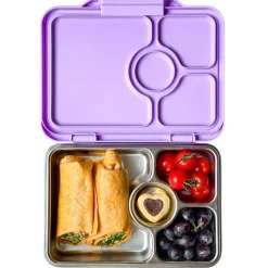 YumBox Pret Stainless Steel 4 Compartment Bento Lunchbox New
